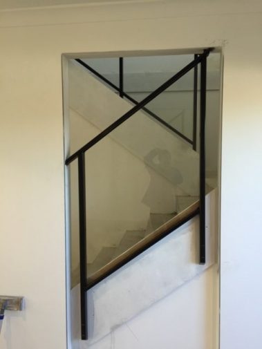 aluminium glass stairs
